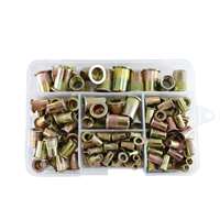 Astro Pneumatic RN120 - 120pc SAE Steel Rivet Nut Assortment